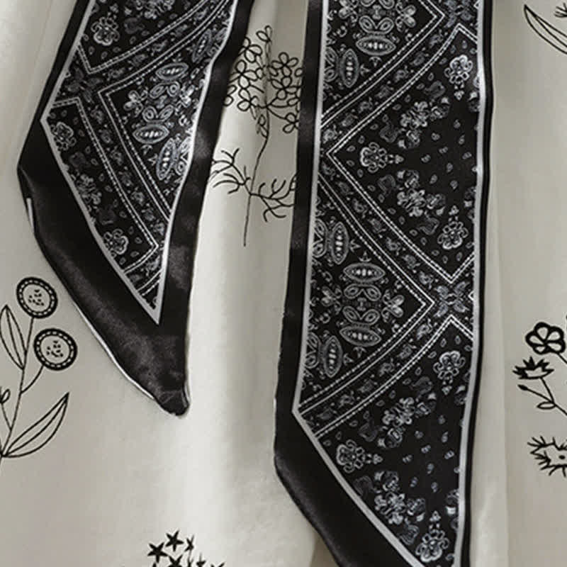Buddha Stones Lässige Vintage-Sommerhose mit Blumenmuster, Kordelzug, weites Bein und Tasche - image 13