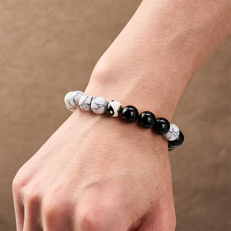 Buddha Stones Tibetisches rundes Yin-Yang-Balance-Armband aus Kupfer - image 11
