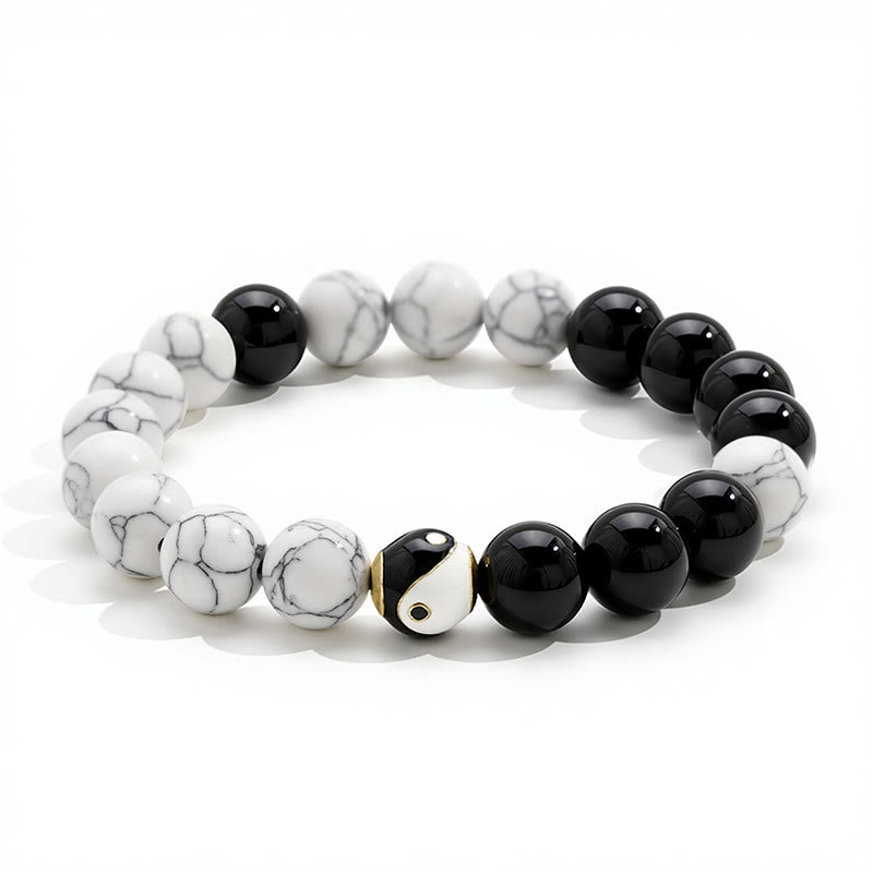 Buddha Stones Tibetisches rundes Yin-Yang-Balance-Armband aus Kupfer - image 4
