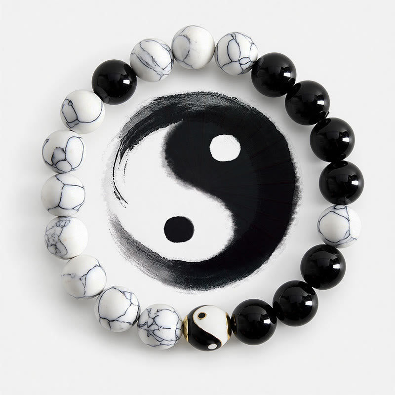Buddha Stones Tibetisches rundes Yin-Yang-Balance-Armband aus Kupfer - Yin Yang (Gleichgewicht ♥ Harmonie) - image 0