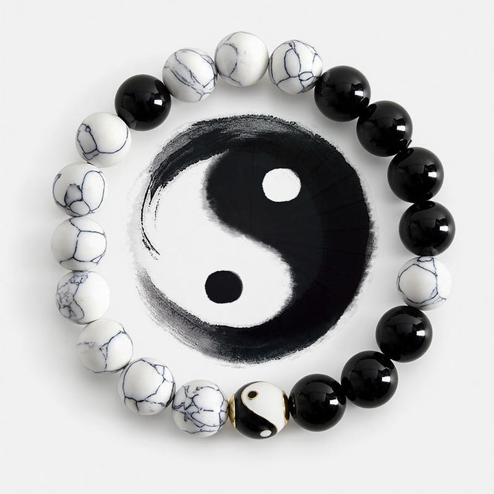 Buddha Stones Tibetisches rundes Yin-Yang-Balance-Armband aus Kupfer - Yin Yang (Gleichgewicht ♥ Harmonie) - image 0