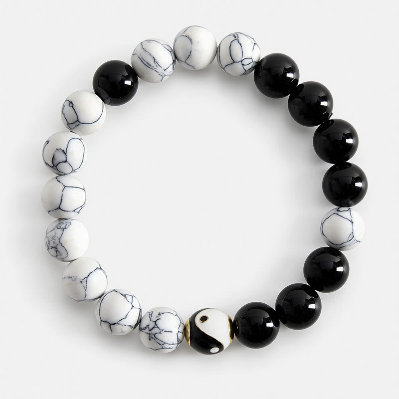 Buddha Stones Tibetisches rundes Yin-Yang-Balance-Armband aus Kupfer - image 1