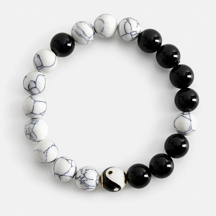 Buddha Stones Tibetisches rundes Yin-Yang-Balance-Armband aus Kupfer - image 1
