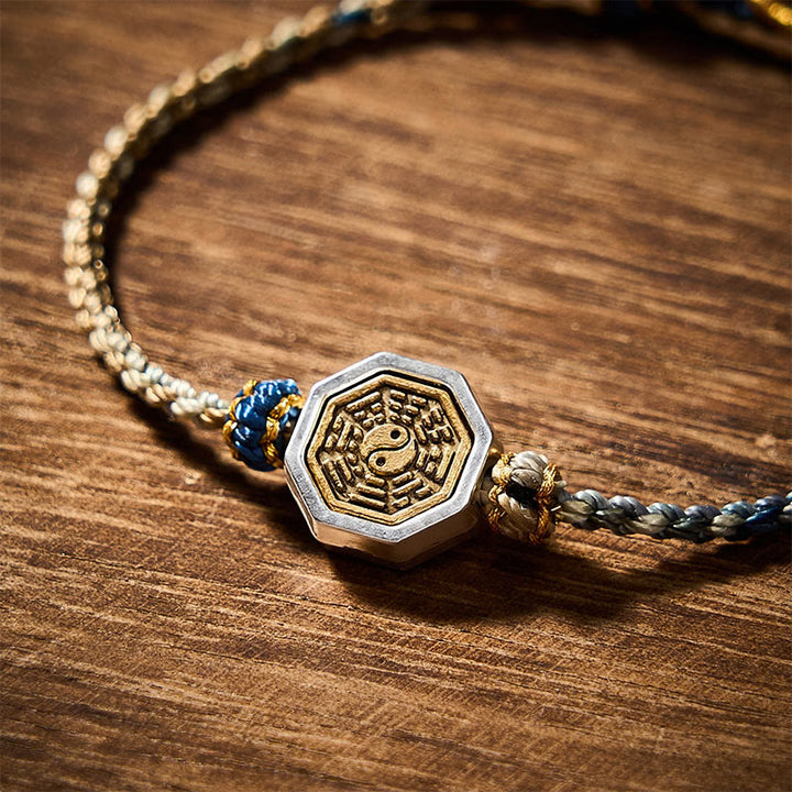 Buddha Stones Handgewebtes Bagua-Oktagon-Abstandshalter-Bastelarmband mit verstellbarer, geflochtener Kordel - image 9