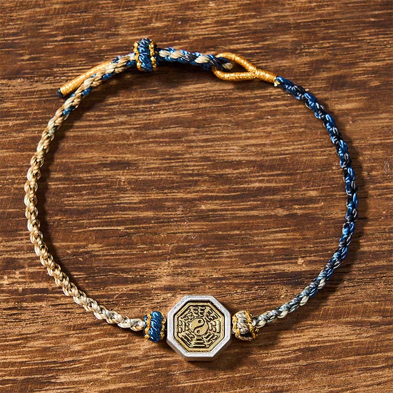 Buddha Stones Handgewebtes Bagua-Oktagon-Abstandshalter-Bastelarmband mit verstellbarer, geflochtener Kordel - image 2