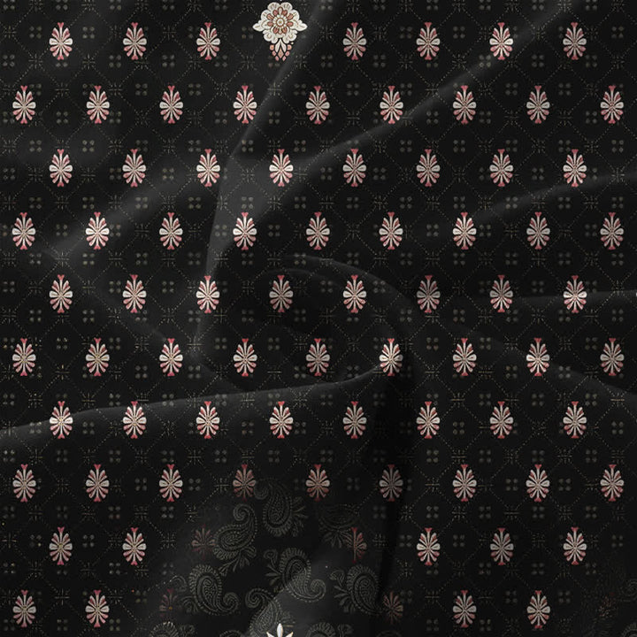 Buddha Stones Lässiges, ärmelloses Midikleid für Damen mit Taschen und ethnischem Blumenmuster in Rosa - image 3