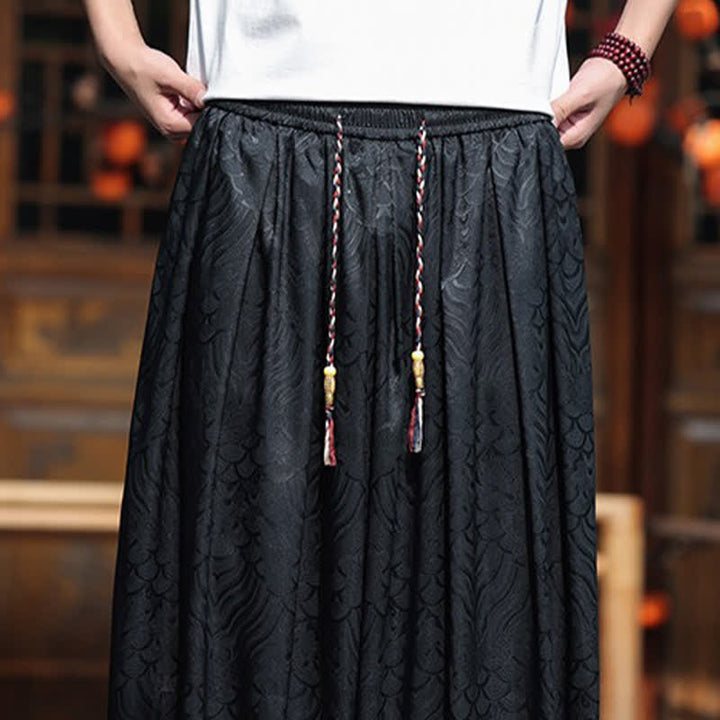 Buddha Stones Lässige Sommer-Haremshosen im Boho-Stil mit abstraktem Muster für Herren - image 18