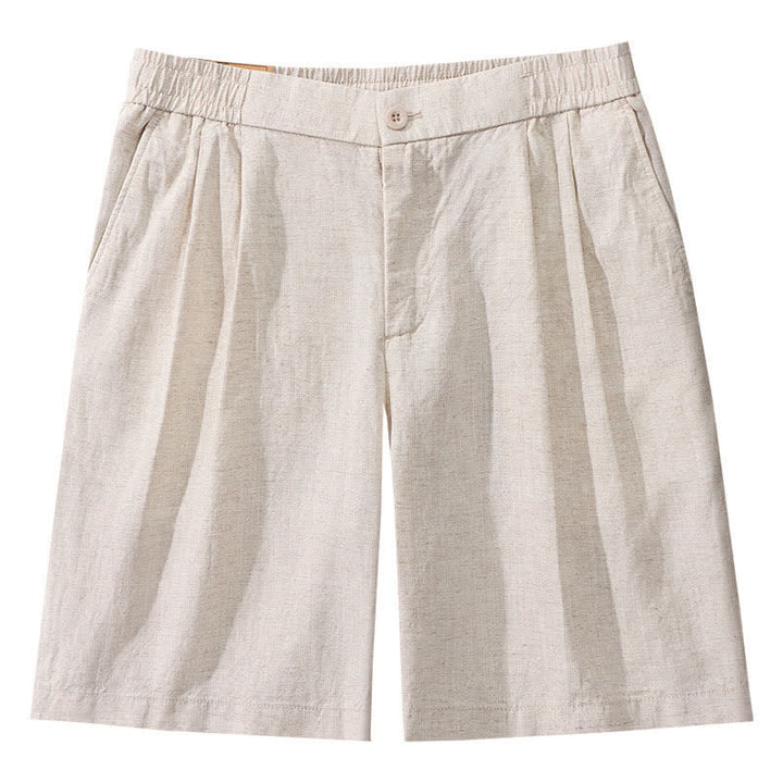 Buddha Stones Lässige, minimalistische Herrenshorts mit Reißverschluss und Taschen im Sommer-Look, einfarbig, mit Taschen - image 4