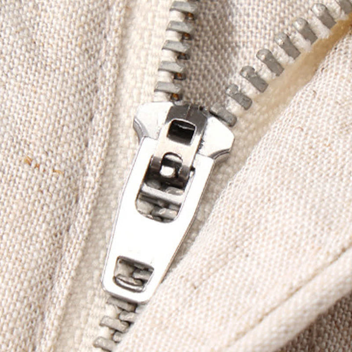 Buddha Stones Lässige, minimalistische Herrenshorts mit Reißverschluss und Taschen im Sommer-Look, einfarbig, mit Taschen - image 8