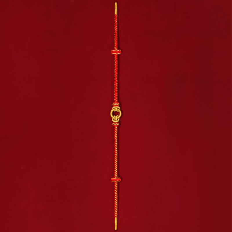 Buddha Stones Rotes Armband mit geflochtenem Knoten und chinesischen Tierkreiszeichen - image 4