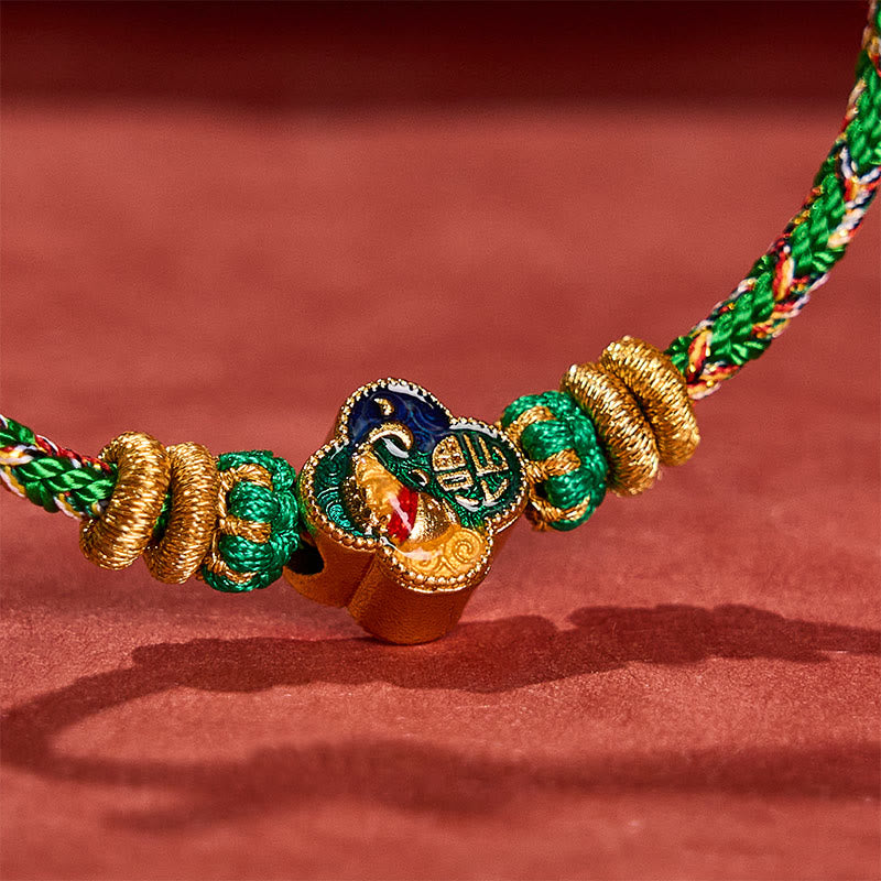 Buddha Stones Handgewebtes Seilarmband mit Koi-Fisch-Motiv und Fu-Zeichen - image 14