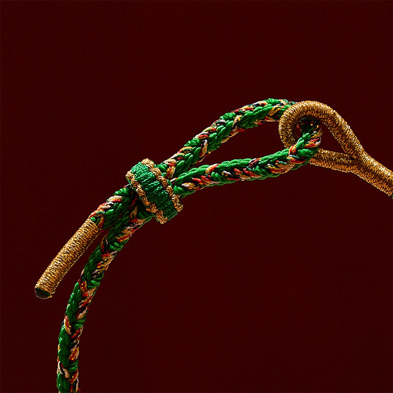 Buddha Stones Handgewebtes Seilarmband mit Koi-Fisch-Motiv und Fu-Zeichen - image 15