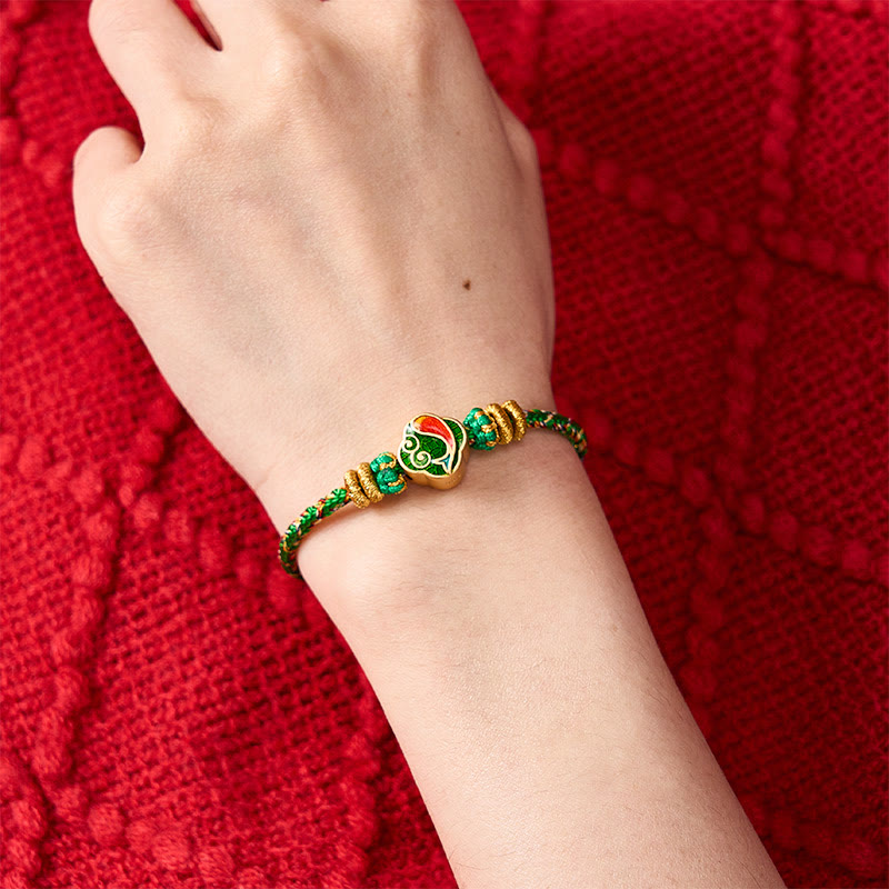 Buddha Stones Handgewebtes Armband aus Seil mit Koi-Fisch-Motiv - image 10