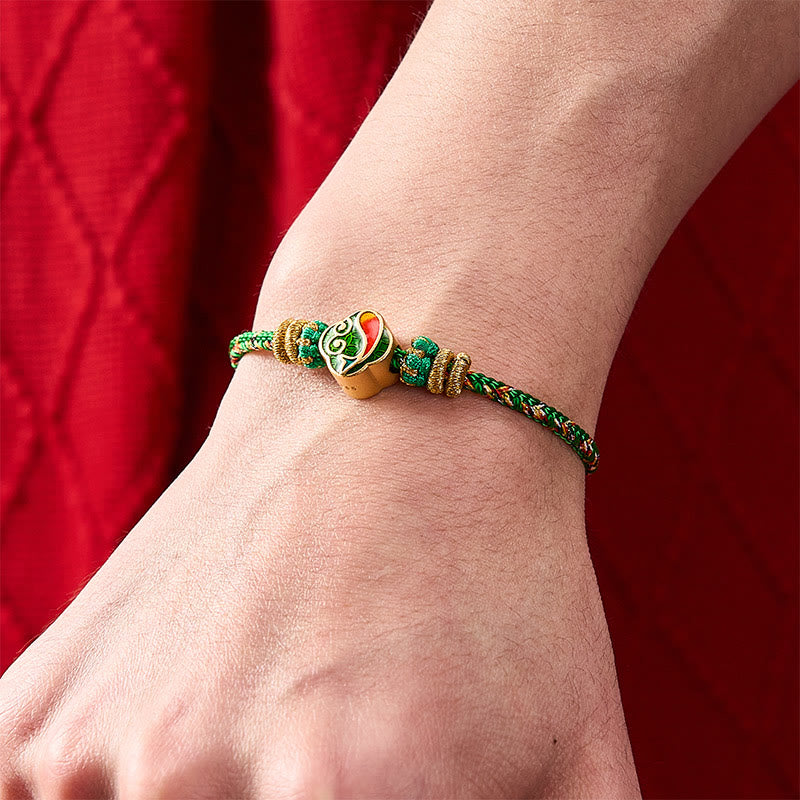 Buddha Stones Handgewebtes Armband aus Seil mit Koi-Fisch-Motiv - image 4