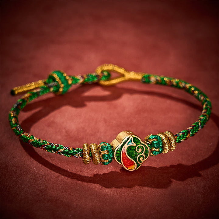 Buddha Stones Handgewebtes Armband aus Seil mit Koi-Fisch-Motiv - image 11