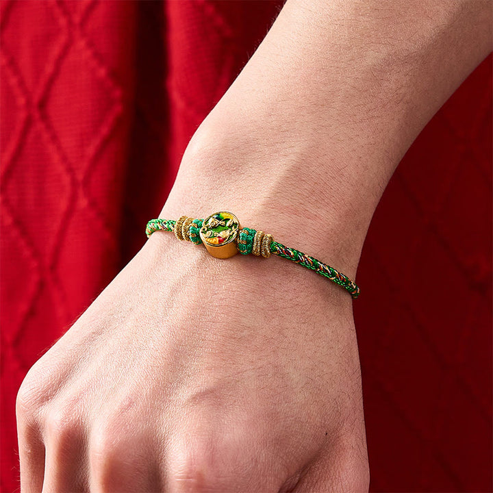 Buddha Stones Handgewebtes Armband aus doppeltem Koi-Fisch-Schutzseil - image 10