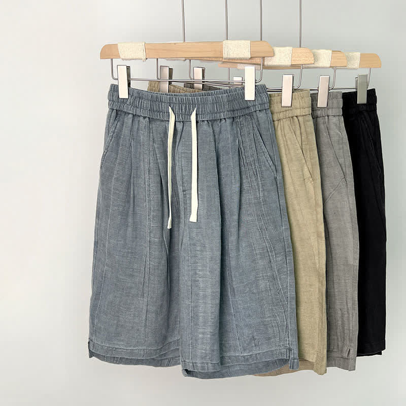 Buddha Stones Lässige Sommer-Shorts für Herren mit Kordelzug, elastischem Bund und Taschen - image 12