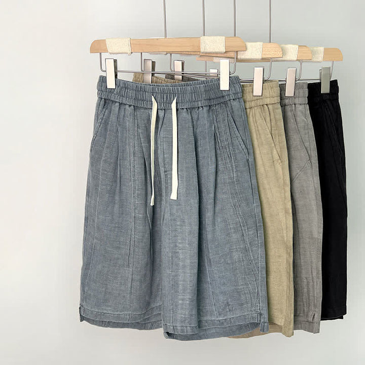 Buddha Stones Lässige Sommer-Shorts für Herren mit Kordelzug, elastischem Bund und Taschen - image 12
