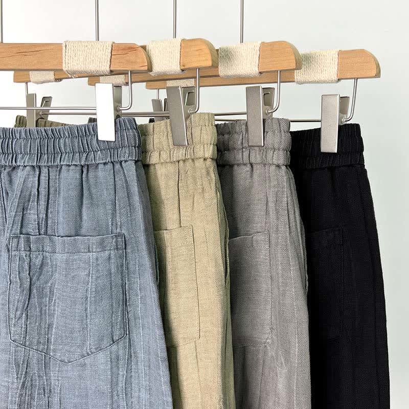 Buddha Stones Lässige Sommer-Shorts für Herren mit Kordelzug, elastischem Bund und Taschen - image 16