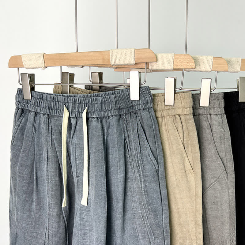 Buddha Stones Lässige Sommer-Shorts für Herren mit Kordelzug, elastischem Bund und Taschen - image 14