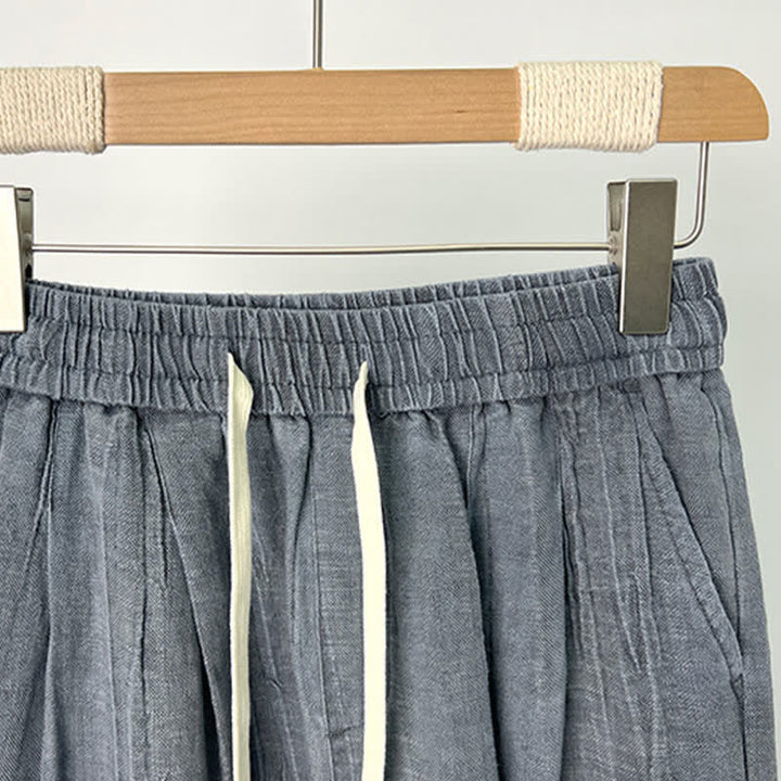 Buddha Stones Lässige Sommer-Shorts für Herren mit Kordelzug, elastischem Bund und Taschen - image 6