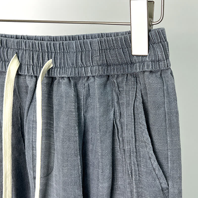 Buddha Stones Lässige Sommer-Shorts für Herren mit Kordelzug, elastischem Bund und Taschen - image 8