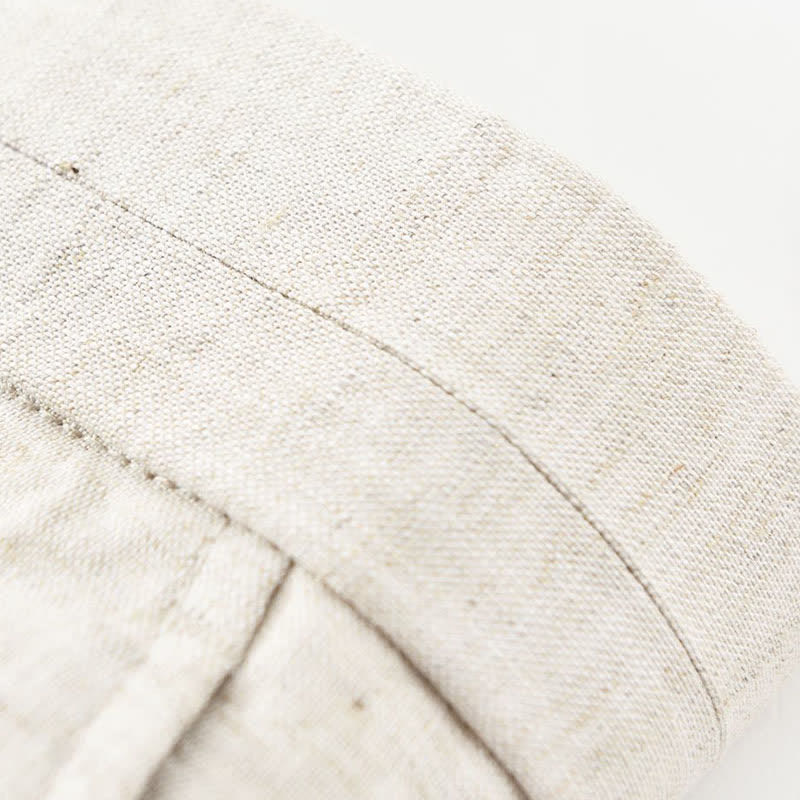 Buddha Stones Lässige, minimalistische Herren-Shorts aus Unifarben mit Knopfleiste, Reißverschluss und Taschen – perfekt für den Sommer - image 9
