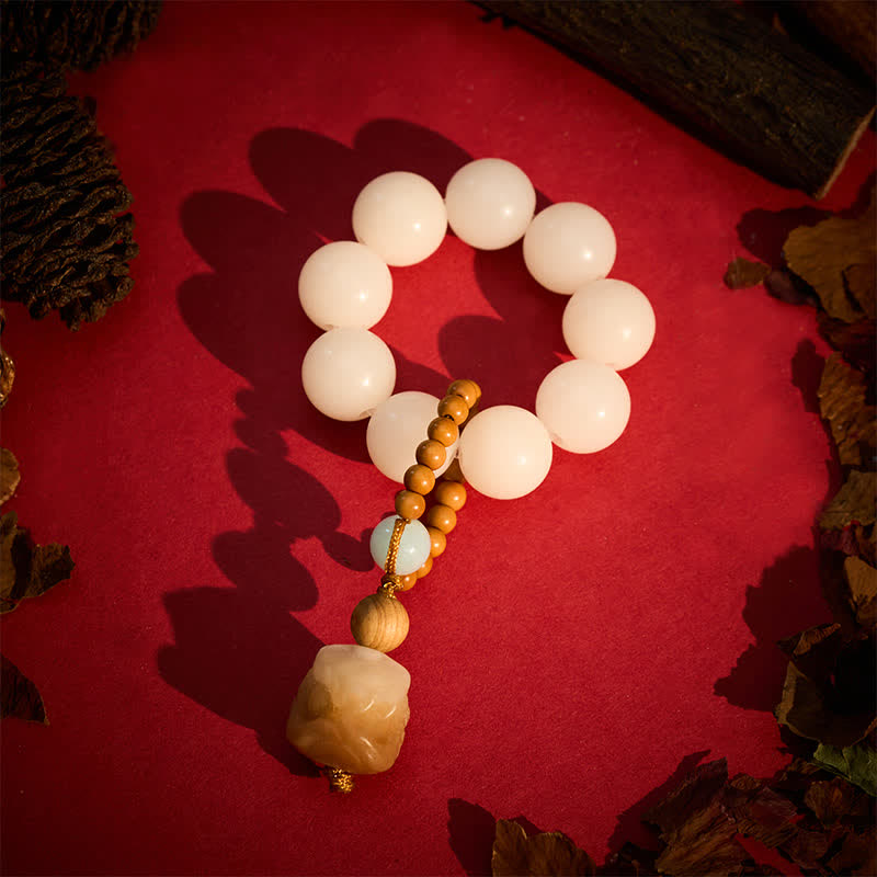 Buddha Stones Vajra-Samen-Anhänger aus gegrillter Holzkohle, Bodhi-Löwe, Stärke-Meditationsperlen, Dekorationen - image 7