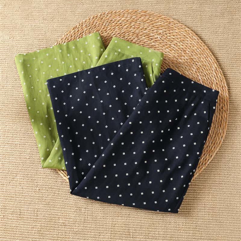 Buddha Stones Sommerliche, lässige Vintage-Röcke mit Polka-Dots und Taschen für Damen - image 11