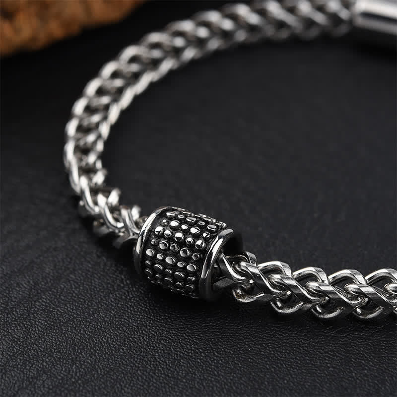 Buddha Stones Verstärktes Armband aus geflochtenem Titanstahl - image 4
