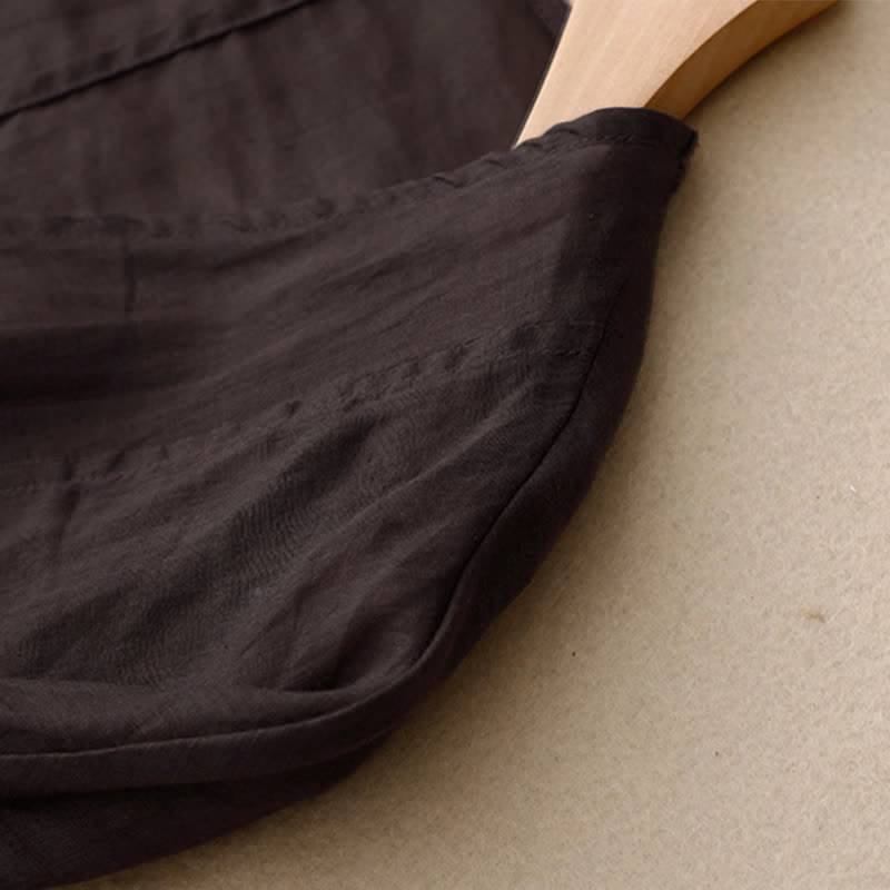 Buddha Stones Sommer-Kimono für Damen, schlicht, langärmelig, mit Schnürung und offener Vorderseite - image 14