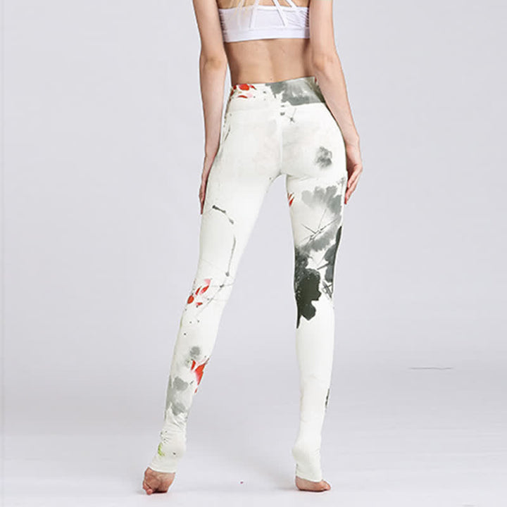Buddha Stones Lotus Flower Print Design Hose Sport Fitness Yoga Leggings Damen Yogahose - image 27