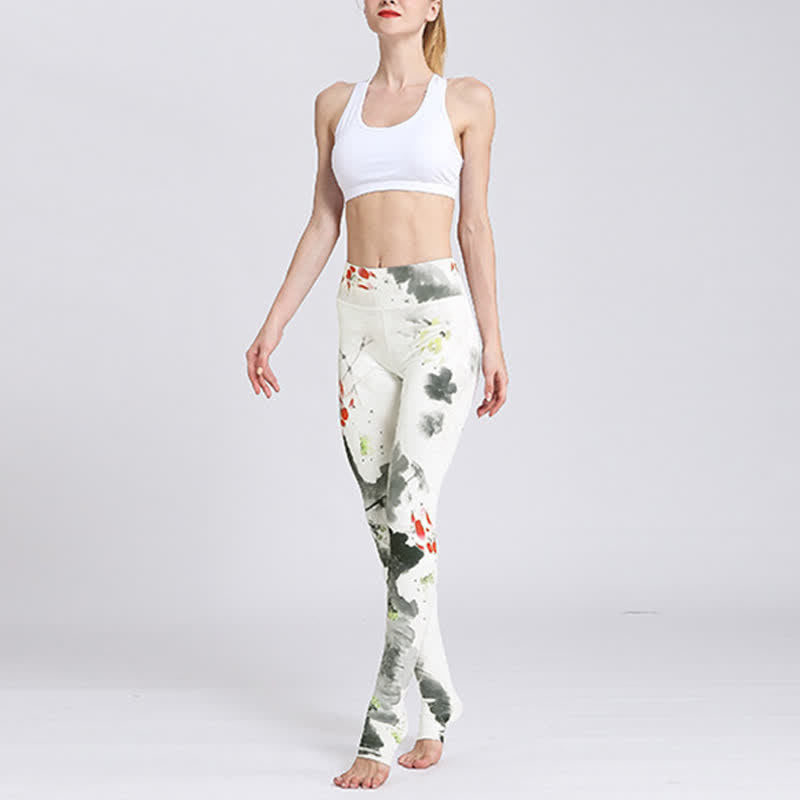 Buddha Stones Lotus Flower Print Design Hose Sport Fitness Yoga Leggings Damen Yogahose - image 28