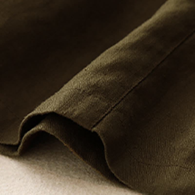 Buddha Stones Sommer-Freizeit-Shorts für Damen mit Taschen, schlicht, mit Knöpfen - image 19