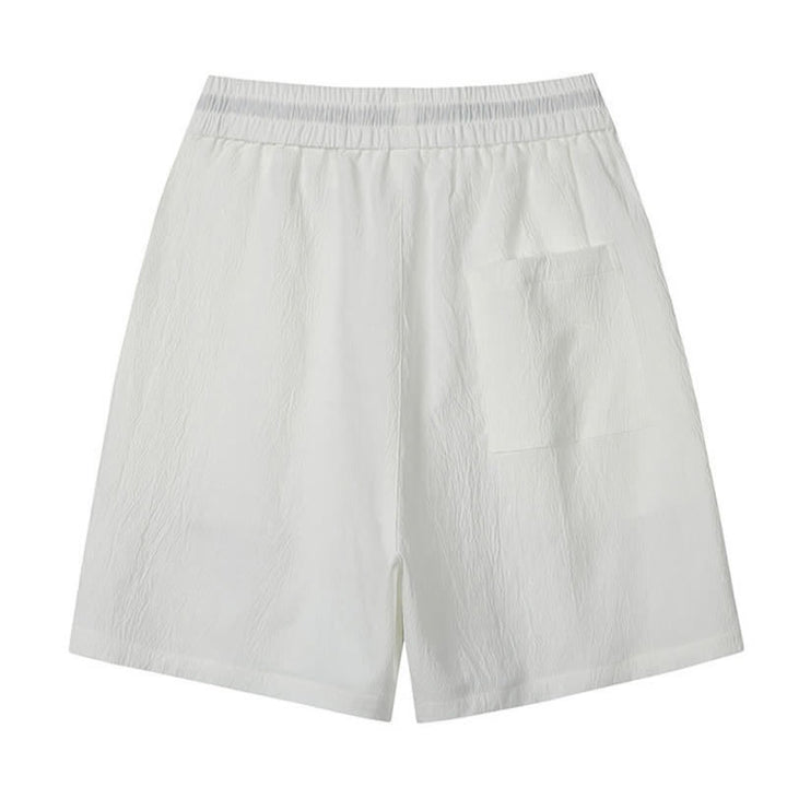 Buddha Stones Sommerliche, lässige Herrenshorts im Tang-Stil mit Kranich- und Wolkenstickerei sowie Taschen - image 7