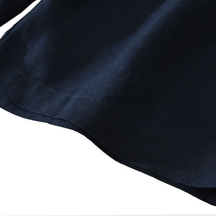 Buddha Stones Lässige, minimalistische Herren-Shorts mit weitem Bein, Reißverschluss und Tasche – ideal für Sommer und Freizeit. - image 8
