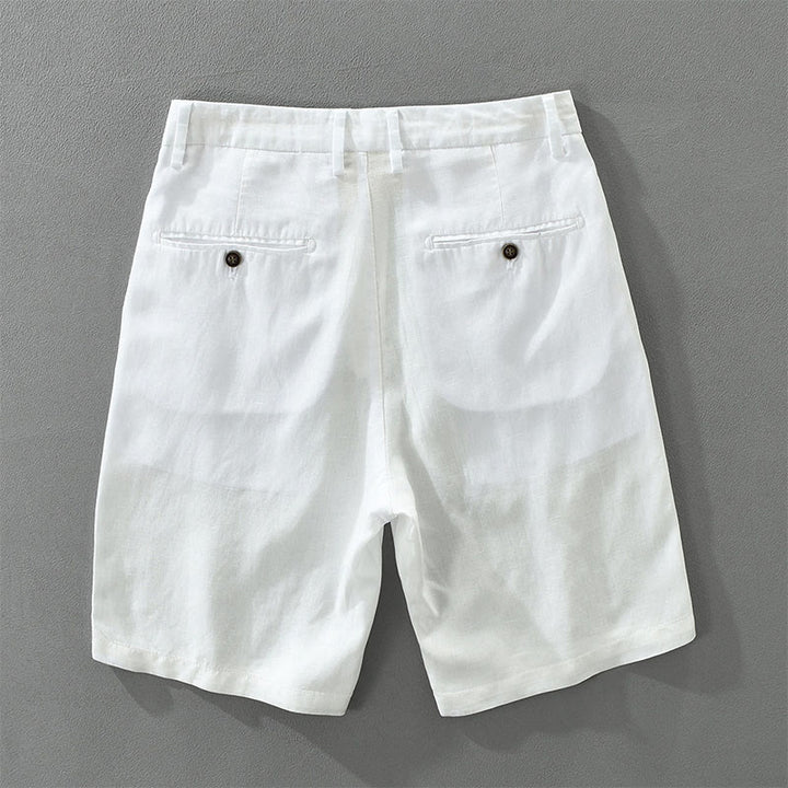 Buddha Stones Lässige, minimalistische Herren-Shorts mit weitem Bein, Reißverschluss und Tasche – ideal für Sommer und Freizeit. - image 10
