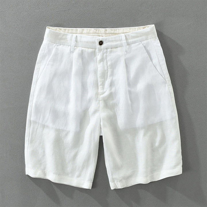Buddha Stones Lässige, minimalistische Herren-Shorts mit weitem Bein, Reißverschluss und Tasche – ideal für Sommer und Freizeit. - Weiß - US/ UK/AU42, EU52 (3XL) - image 9