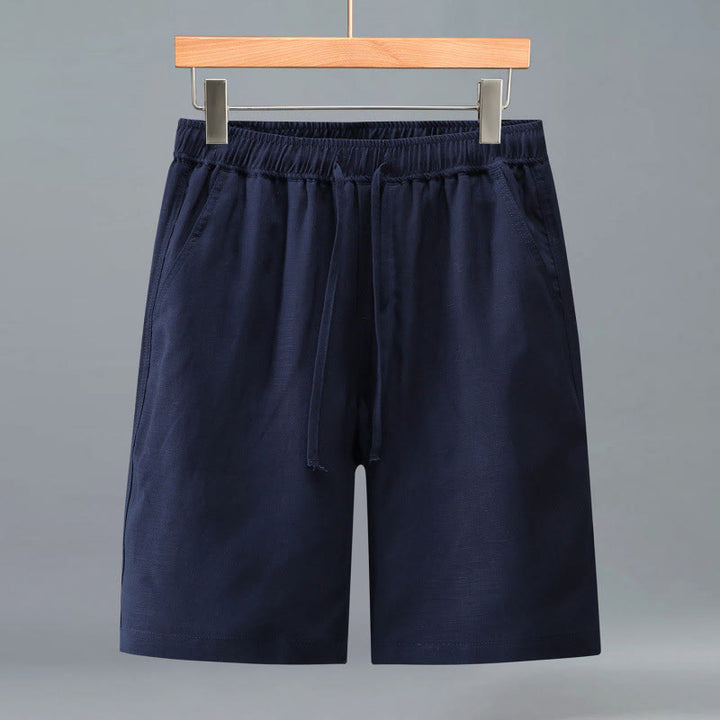 Buddha Stones Lässige, minimalistische Herren-Shorts mit Kordelzug und Tasche für den Sommer. - Marine - US/ UK/AU42, EU52 (3XL) - image 11