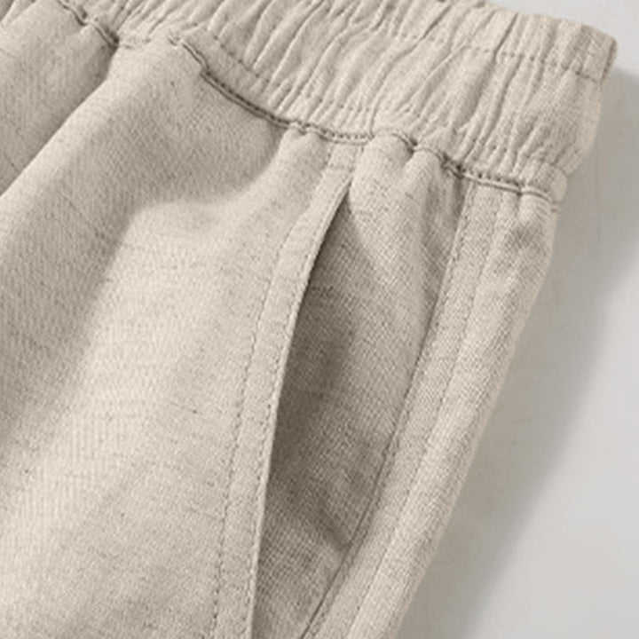 Buddha Stones Lässige, minimalistische Herren-Shorts mit Kordelzug und Tasche für den Sommer. - image 6