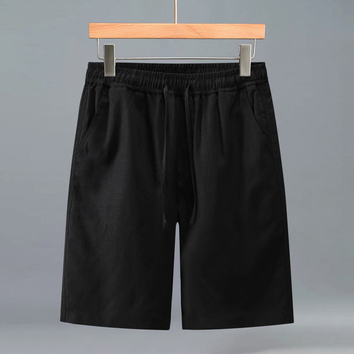 Buddha Stones Lässige, minimalistische Herren-Shorts mit Kordelzug und Tasche für den Sommer. - Schwarz - US/ UK/AU42, EU52 (3XL) - image 13