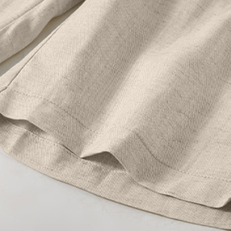 Buddha Stones Lässige, minimalistische Herren-Shorts mit Kordelzug und Tasche für den Sommer. - image 7