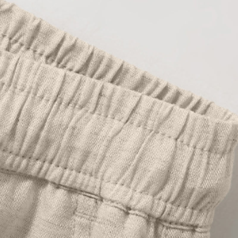 Buddha Stones Lässige, minimalistische Herren-Shorts mit Kordelzug und Tasche für den Sommer. - image 2