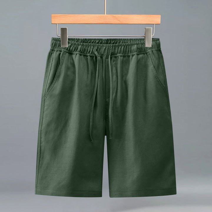 Buddha Stones Lässige, minimalistische Herren-Shorts mit Kordelzug und Tasche für den Sommer. - Waldgrün - US/ UK/AU42, EU52 (3XL) - image 14