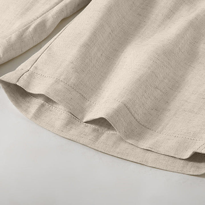 Buddha Stones Lässige, minimalistische Herren-Shorts mit Kordelzug und Tasche für den Sommer. - image 8