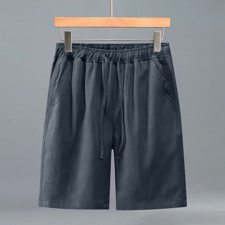 Buddha Stones Lässige, minimalistische Herren-Shorts mit Kordelzug und Tasche für den Sommer. - Grau - US/ UK/AU42, EU52 (3XL) - image 12