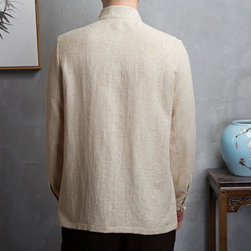 Buddha Stones, einfarbige chinesische Tang-Anzugjacke, Herrenbekleidung - image 2