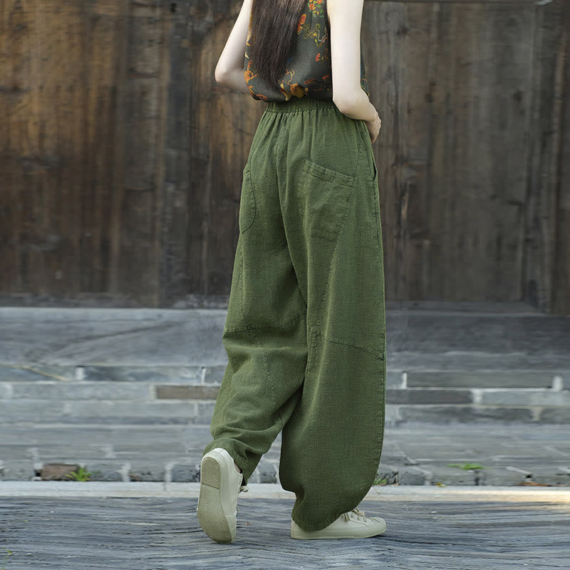 Buddha Stones Hose, Haremshose, lockere Zen-Yoga-Tai-Chi-Damenhose - image 16