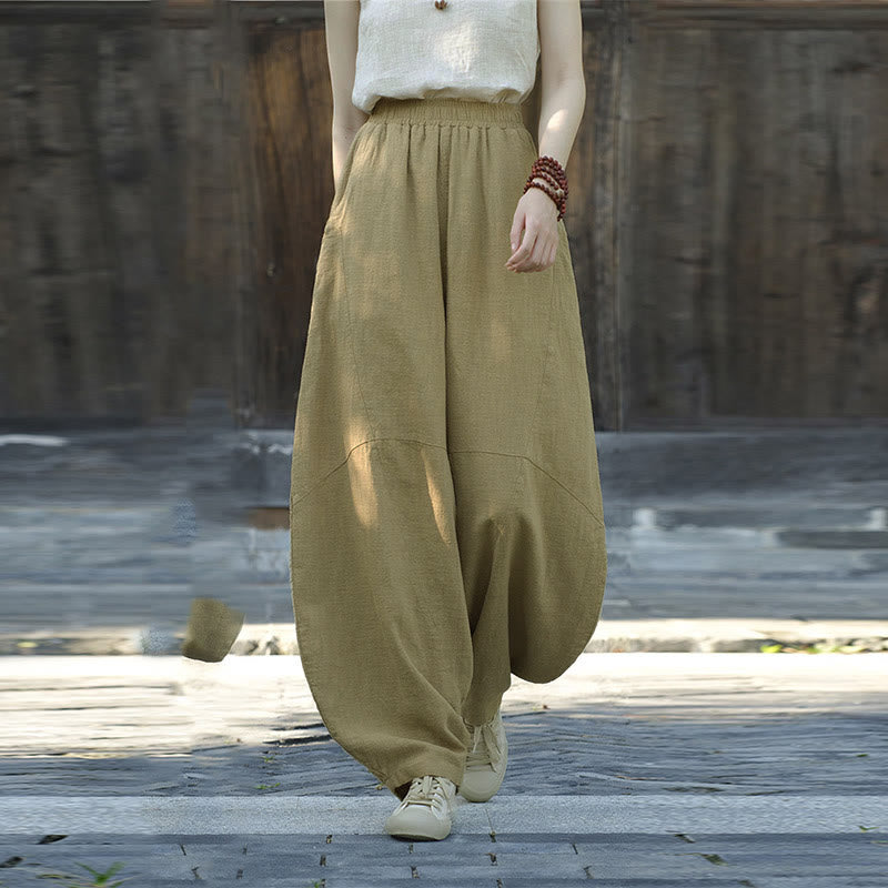 Buddha Stones Hose, Haremshose, lockere Zen-Yoga-Tai-Chi-Damenhose - image 9