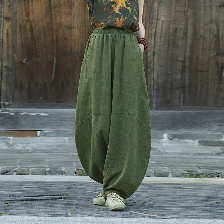 Buddha Stones Hose, Haremshose, lockere Zen-Yoga-Tai-Chi-Damenhose - image 19